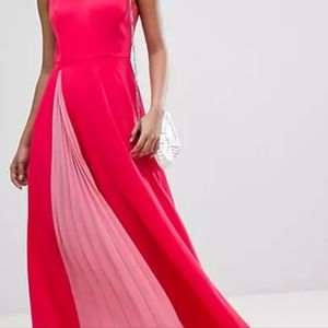 Ted Baker madizon maxi dress, Red, pink